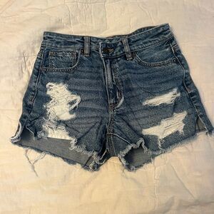 Denim Distressed Women's Shorts
